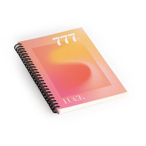 April Lane Art Gradient Angel Number 777 Spiral Notebook