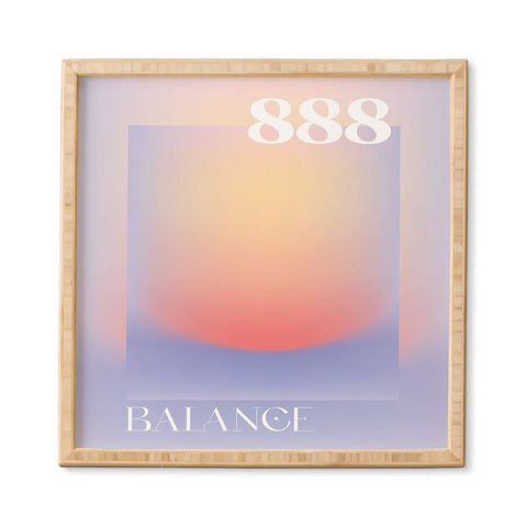 April Lane Art Gradient Angel Number 888 Framed Wall Art