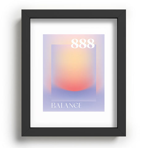April Lane Art Gradient Angel Number 888 Recessed Framing Rectangle