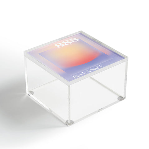 April Lane Art Gradient Angel Number 888 Acrylic Box