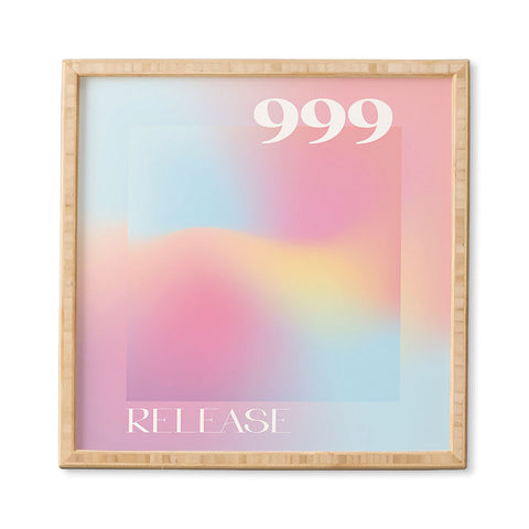 April Lane Art Gradient Angel Number 999 Framed Wall Art