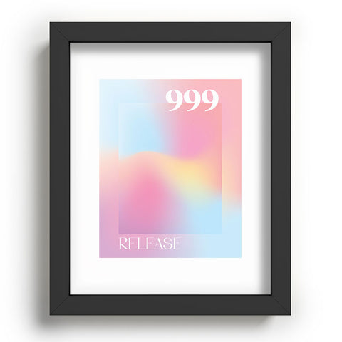 April Lane Art Gradient Angel Number 999 Recessed Framing Rectangle