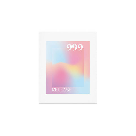 April Lane Art Gradient Angel Number 999 Art Print