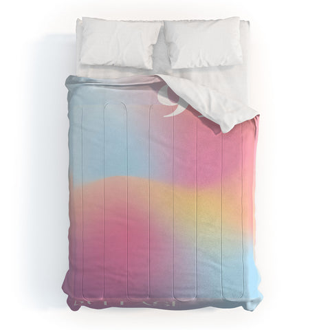 April Lane Art Gradient Angel Number 999 Comforter