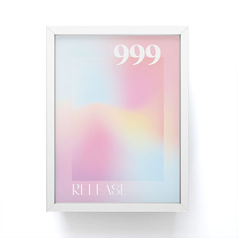 April Lane Art Gradient Angel Number 999 Framed Mini Art Print