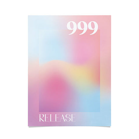 April Lane Art Gradient Angel Number 999 Poster