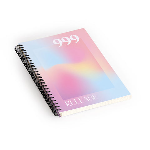 April Lane Art Gradient Angel Number 999 Spiral Notebook