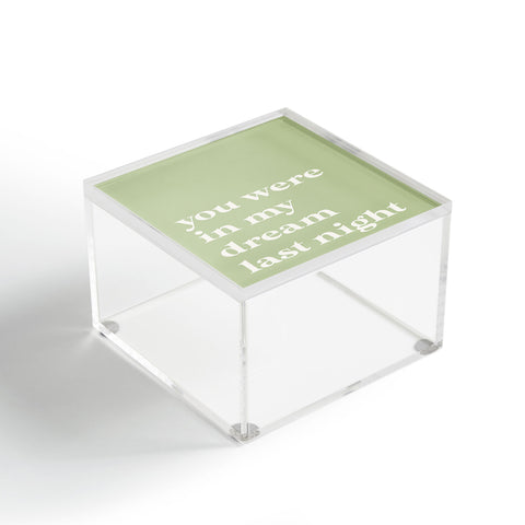 April Lane Art Green Dream I Acrylic Box