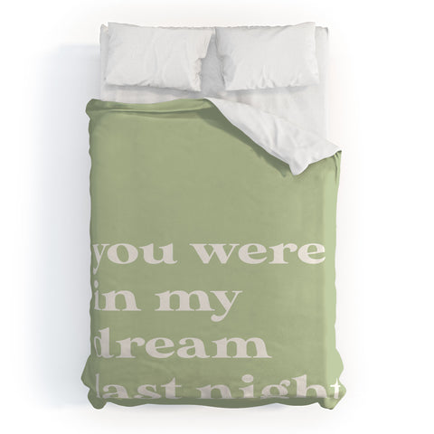 April Lane Art Green Dream I Duvet Cover