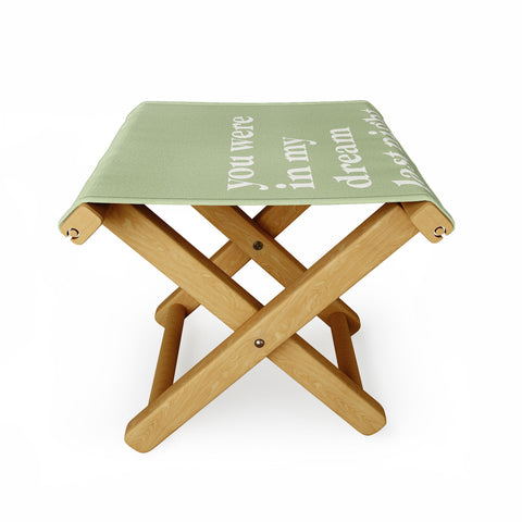 April Lane Art Green Dream I Folding Stool