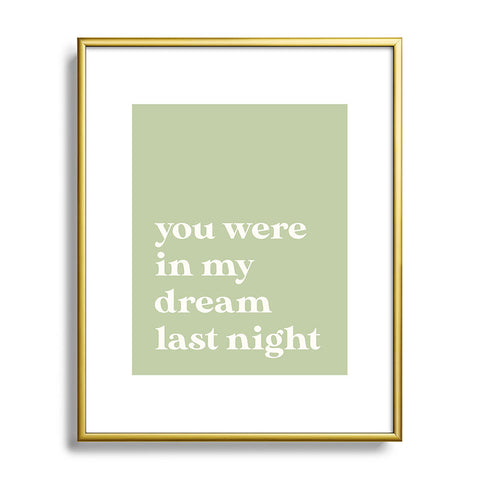 April Lane Art Green Dream I Metal Framed Art Print