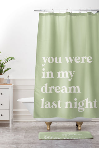 April Lane Art Green Dream I Shower Curtain And Mat