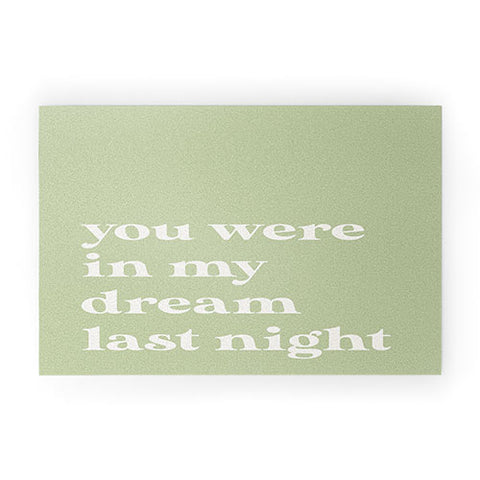 April Lane Art Green Dream I Welcome Mat