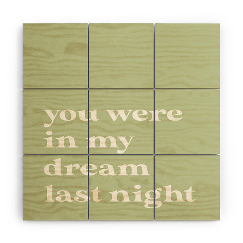 April Lane Art Green Dream I Wood Wall Mural