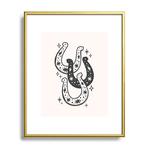 April Lane Art Horseshoes Black Metal Framed Art Print
