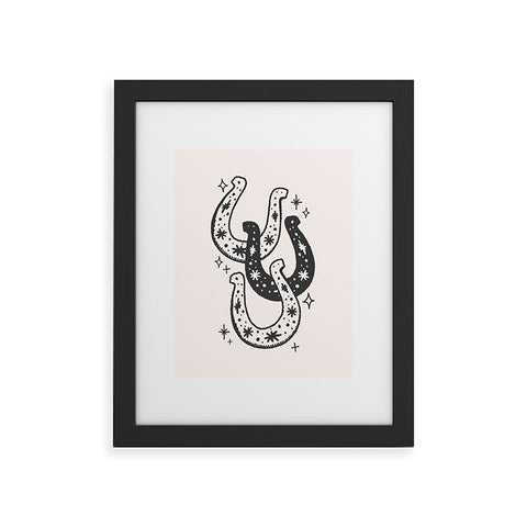 April Lane Art Horseshoes Black Framed Art Print