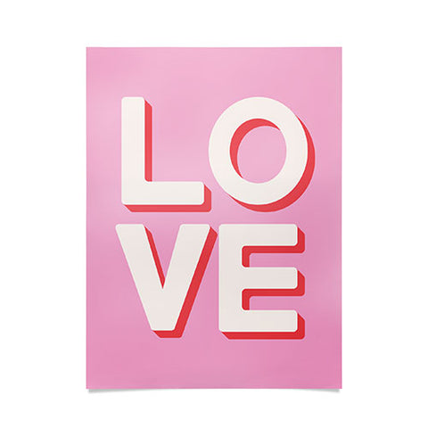 April Lane Art Love Pink Poster