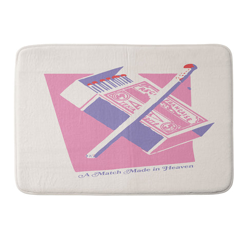 April Lane Art Matchbox Memory Foam Bath Mat