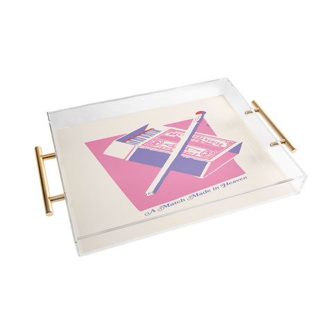 April Lane Art Matchbox Acrylic Tray