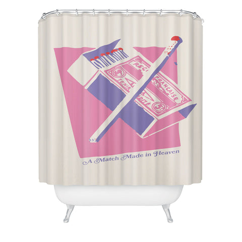 April Lane Art Matchbox Shower Curtain