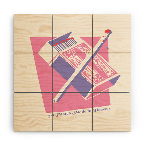 April Lane Art Matchbox Wood Wall Mural