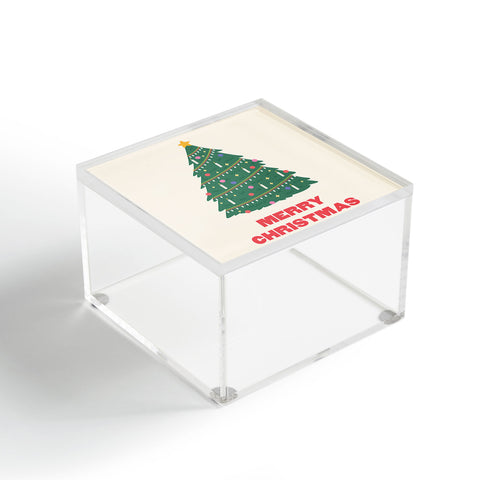 April Lane Art Merry Christmas Tree Acrylic Box