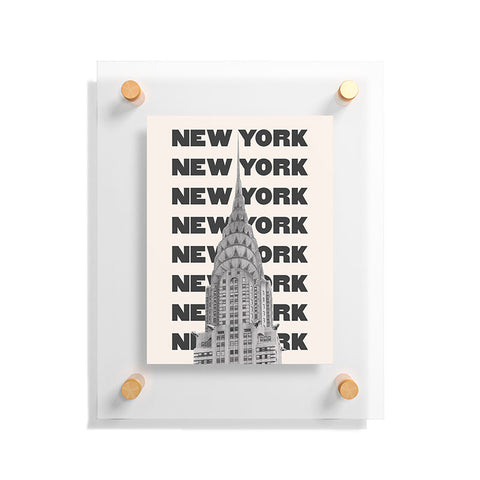 April Lane Art New York City BW Floating Acrylic Print