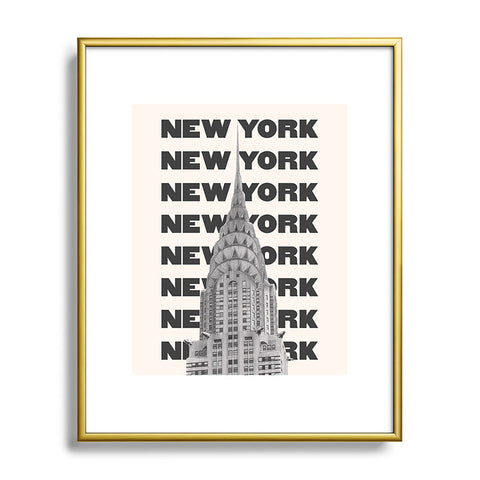 April Lane Art New York City BW Metal Framed Art Print