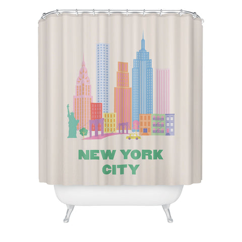 April Lane Art New York City Skyline I Shower Curtain