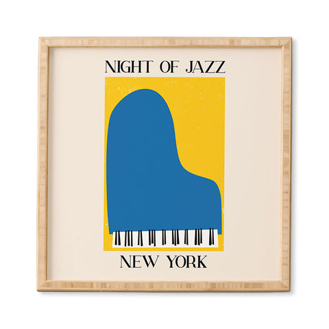 April Lane Art New York Jazz Night Framed Wall Art