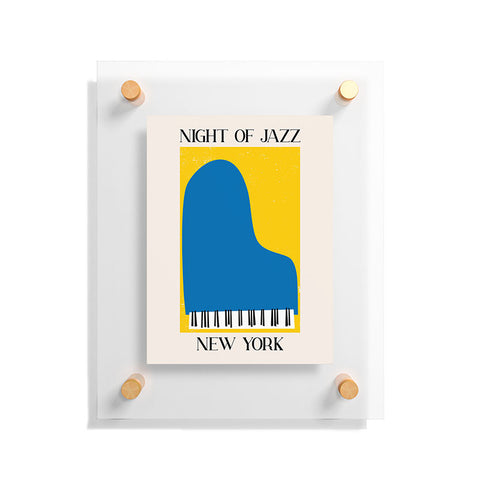 April Lane Art New York Jazz Night Floating Acrylic Print