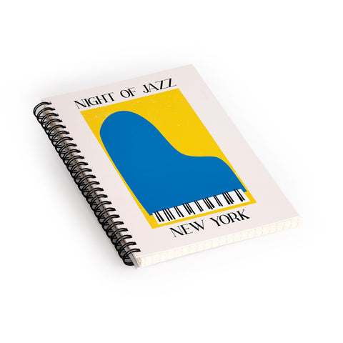 April Lane Art New York Jazz Night Spiral Notebook