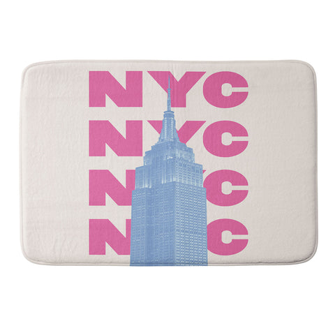 April Lane Art NYC Empire State Building Memory Foam Bath Mat