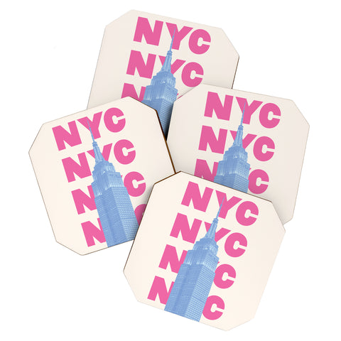 April Lane Art NYC Empire State Building Coaster Set