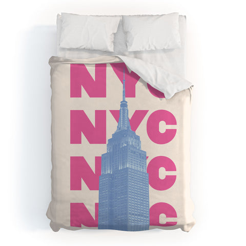 April Lane Art NYC Empire State Building Duvet Cover