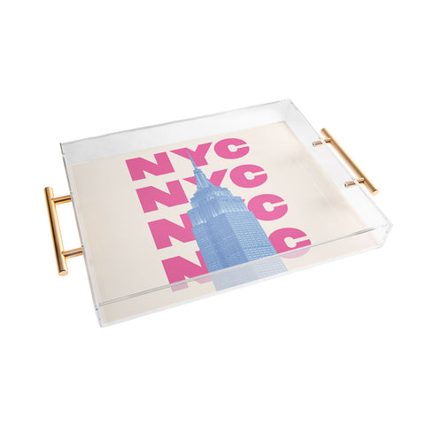 April Lane Art NYC Empire State Building Acrylic Tray