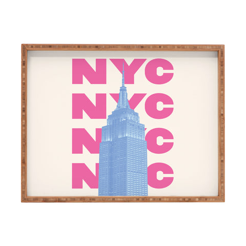 April Lane Art NYC Empire State Building Rectangular Tray