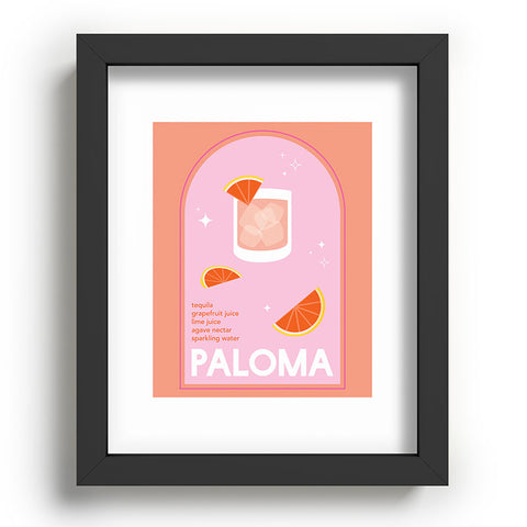 April Lane Art Paloma Cocktail I Recessed Framing Rectangle