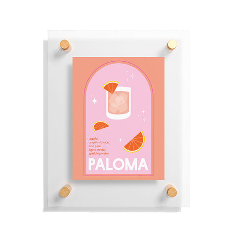 April Lane Art Paloma Cocktail I Floating Acrylic Print