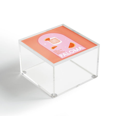 April Lane Art Paloma Cocktail I Acrylic Box