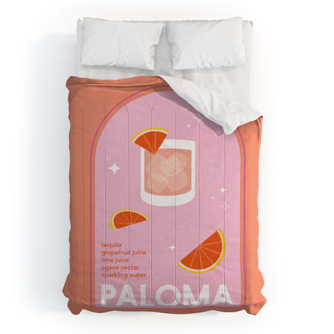 April Lane Art Paloma Cocktail I Comforter