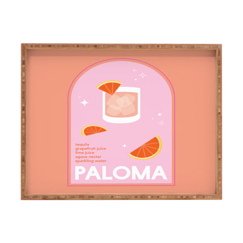 April Lane Art Paloma Cocktail I Rectangular Tray