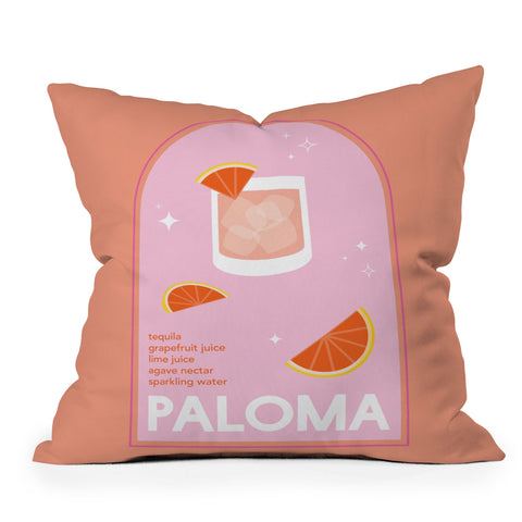 April Lane Art Paloma Cocktail I Outdoor Throw Pillow