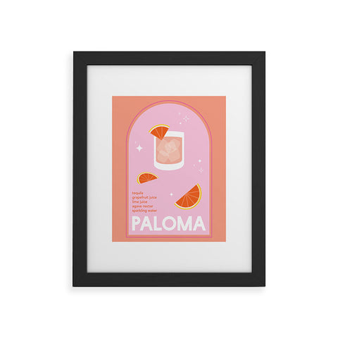 April Lane Art Paloma Cocktail I Framed Art Print