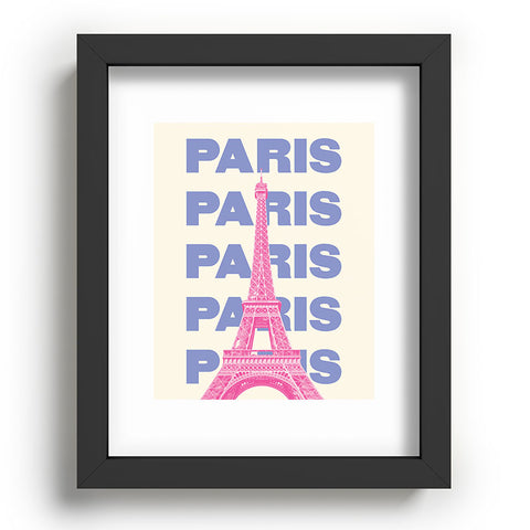 April Lane Art Paris Eiffel Tower I Recessed Framing Rectangle