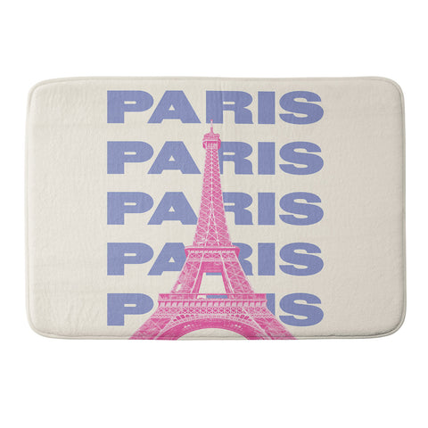 April Lane Art Paris Eiffel Tower I Memory Foam Bath Mat