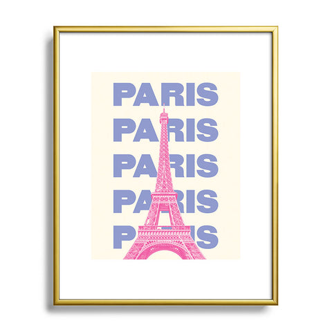 April Lane Art Paris Eiffel Tower I Metal Framed Art Print