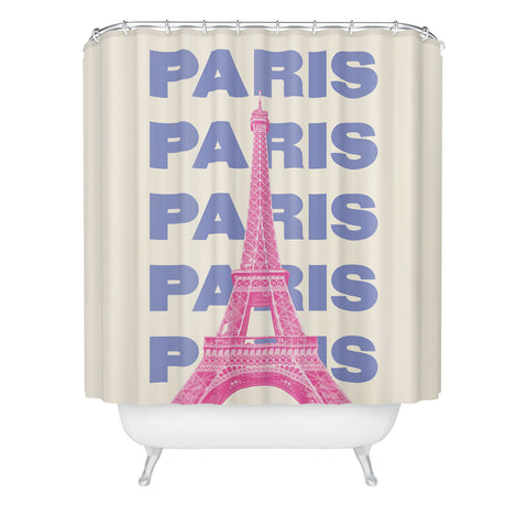 April Lane Art Paris Eiffel Tower I Shower Curtain