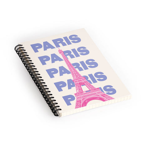 April Lane Art Paris Eiffel Tower I Spiral Notebook