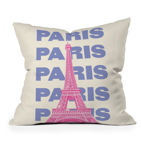 April Lane Art Paris Eiffel Tower I Throw Pillow